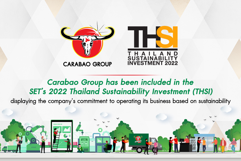 Carabao Group joins SET's 2022 THSI list for the Pursuit of Sustainability